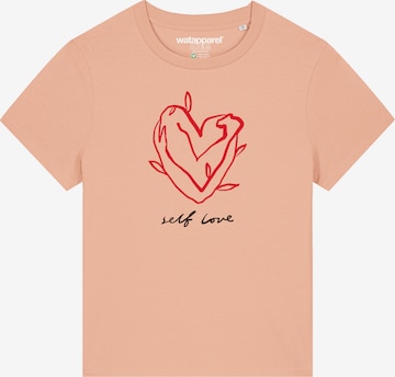 Watapparel T-Shirt 'Self Love' in Orange: Vorderseite