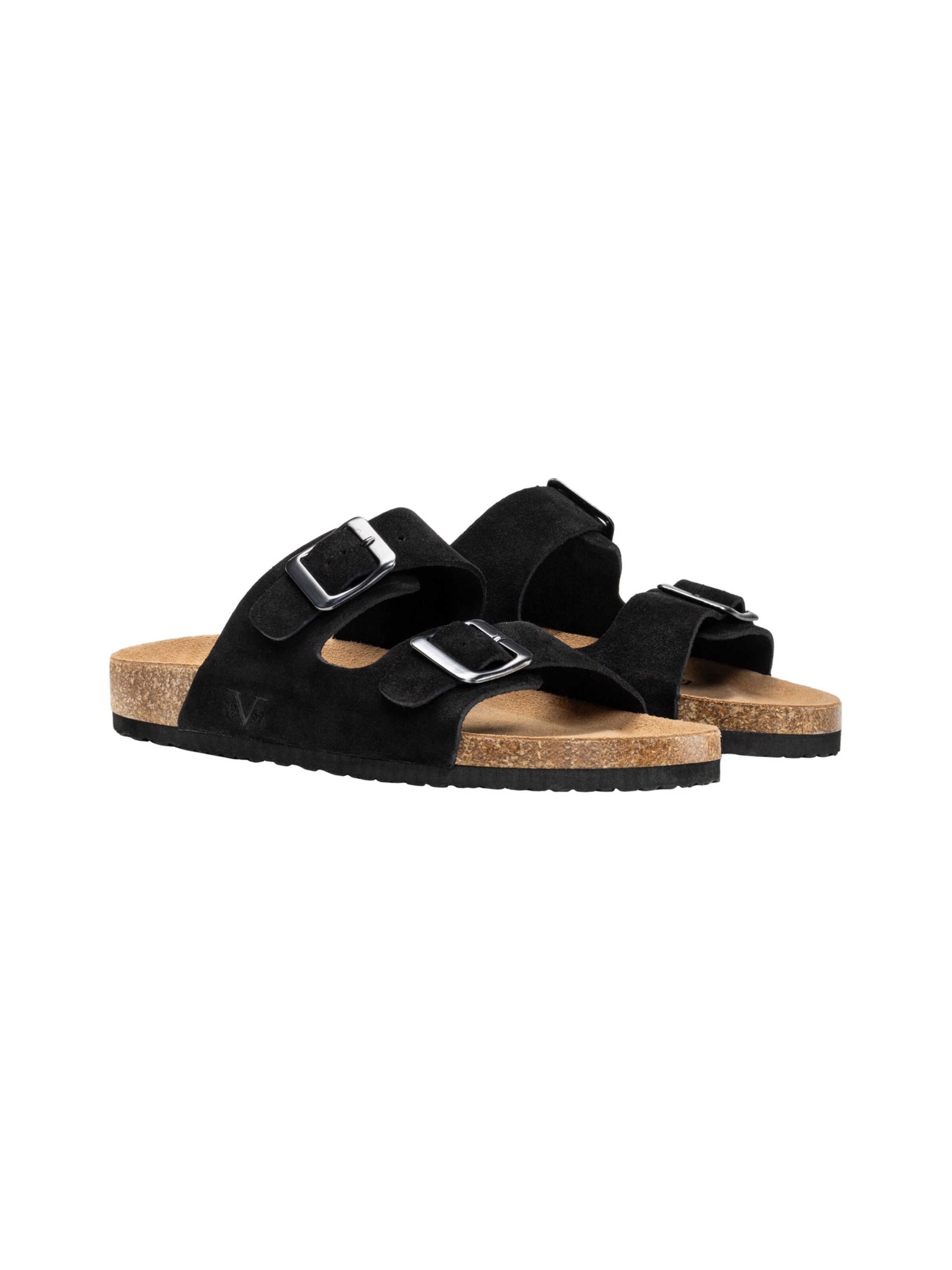 19V69 ITALIA Sandalen ' SASSUOLO SUEDE ' in Zwart