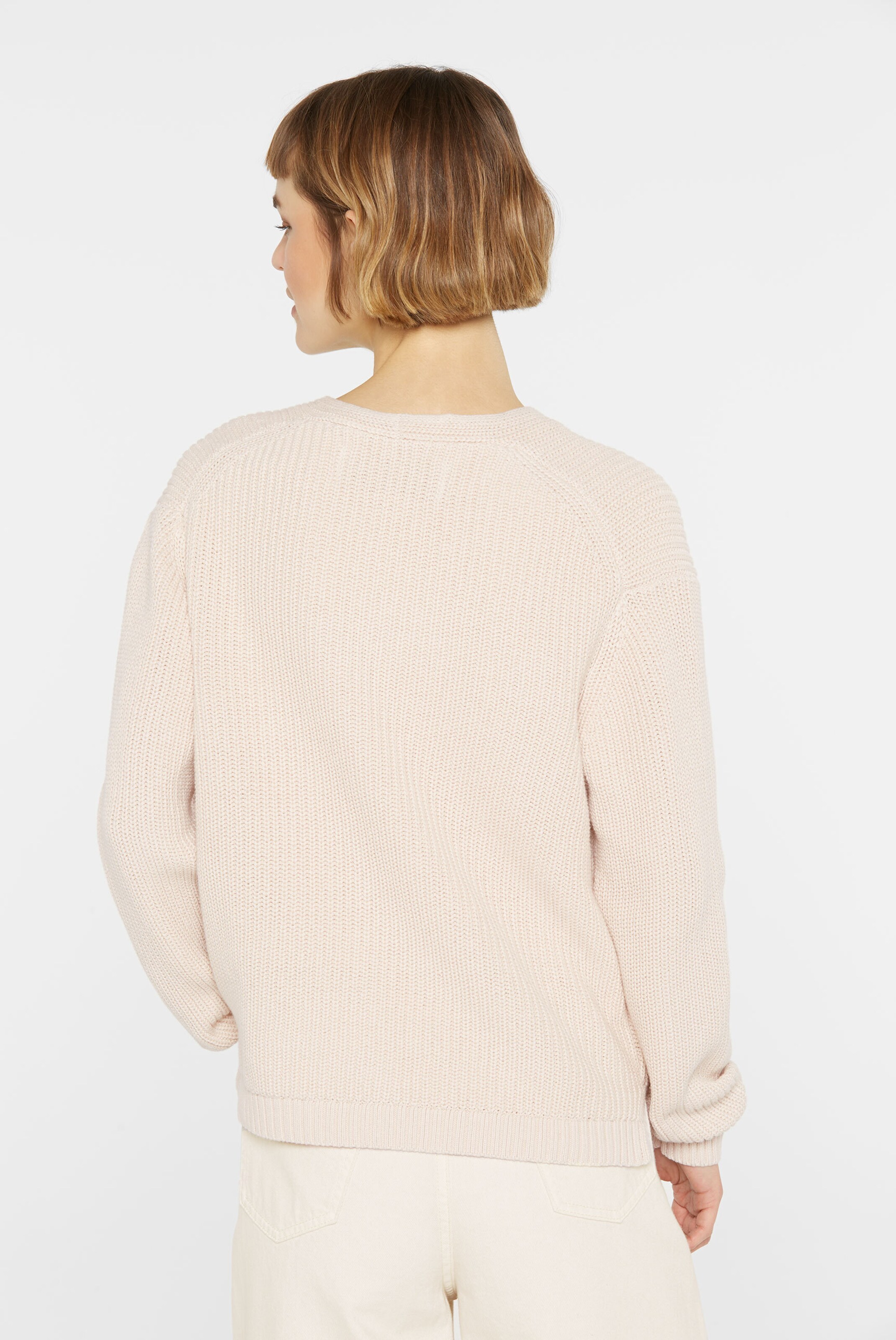 SENSES.THE LABEL Knit Cardigan in Beige
