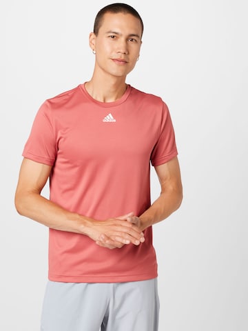 ADIDAS SPORTSWEAR Performance Shirt '3-Bar Graphic' in Red: front
