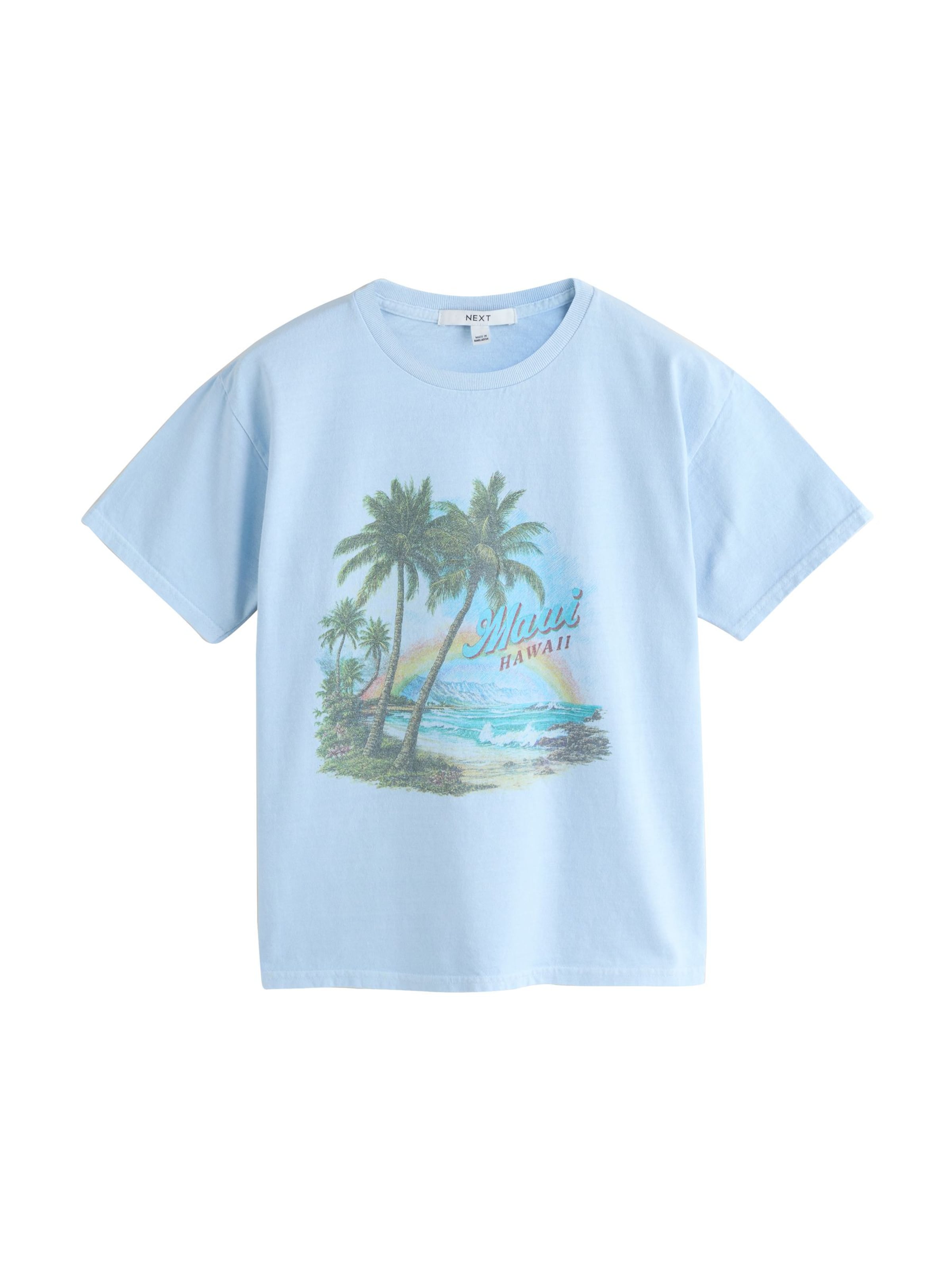 T-shirt Next en bleu : devant