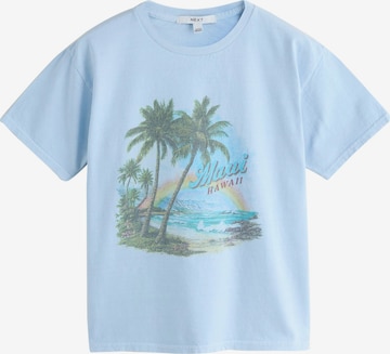 T-shirt Next en bleu : devant