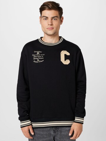 River Island Sweatshirt in Black: front