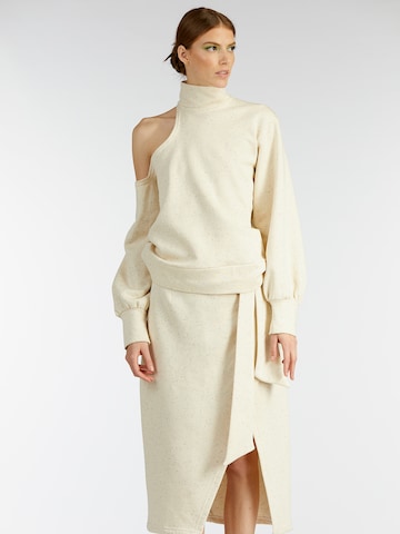 KAN Skirt 'FEATHER' in Beige: front