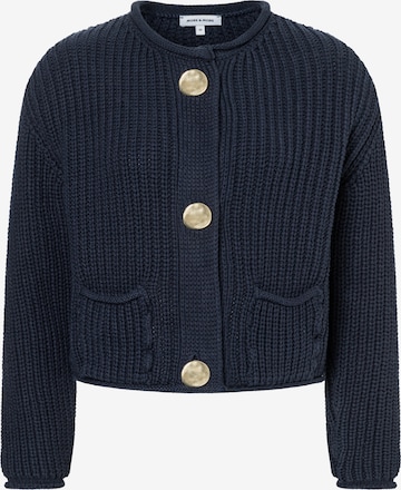 MORE & MORE Knit Cardigan in Blue: front