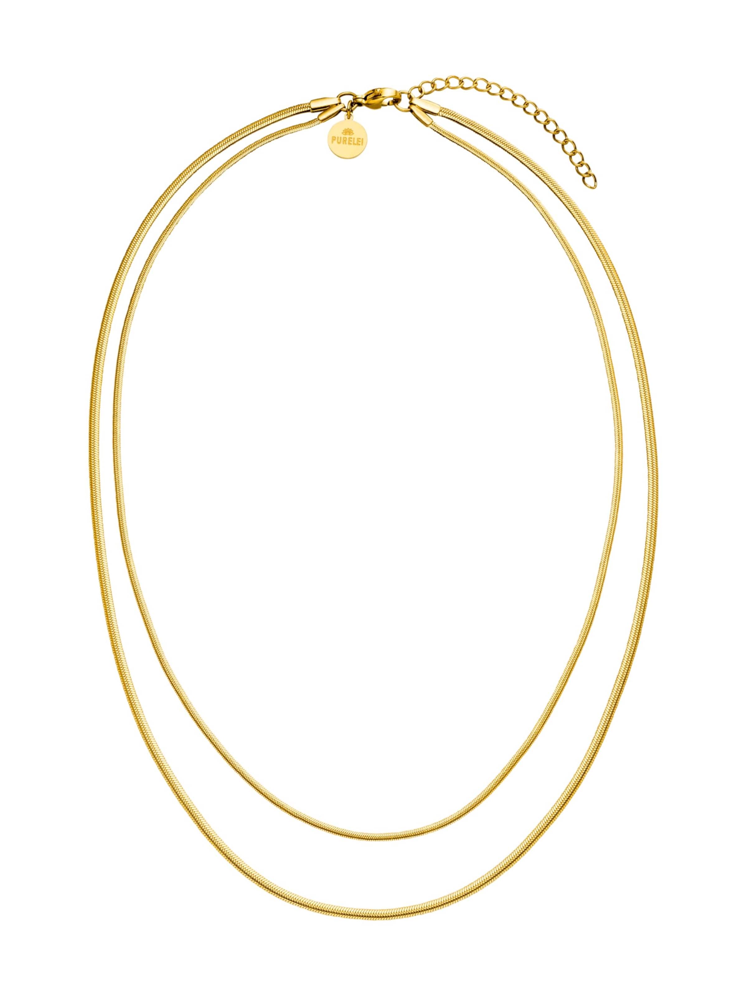 Chaîne 'Two Layers' PURELEI en or : devant