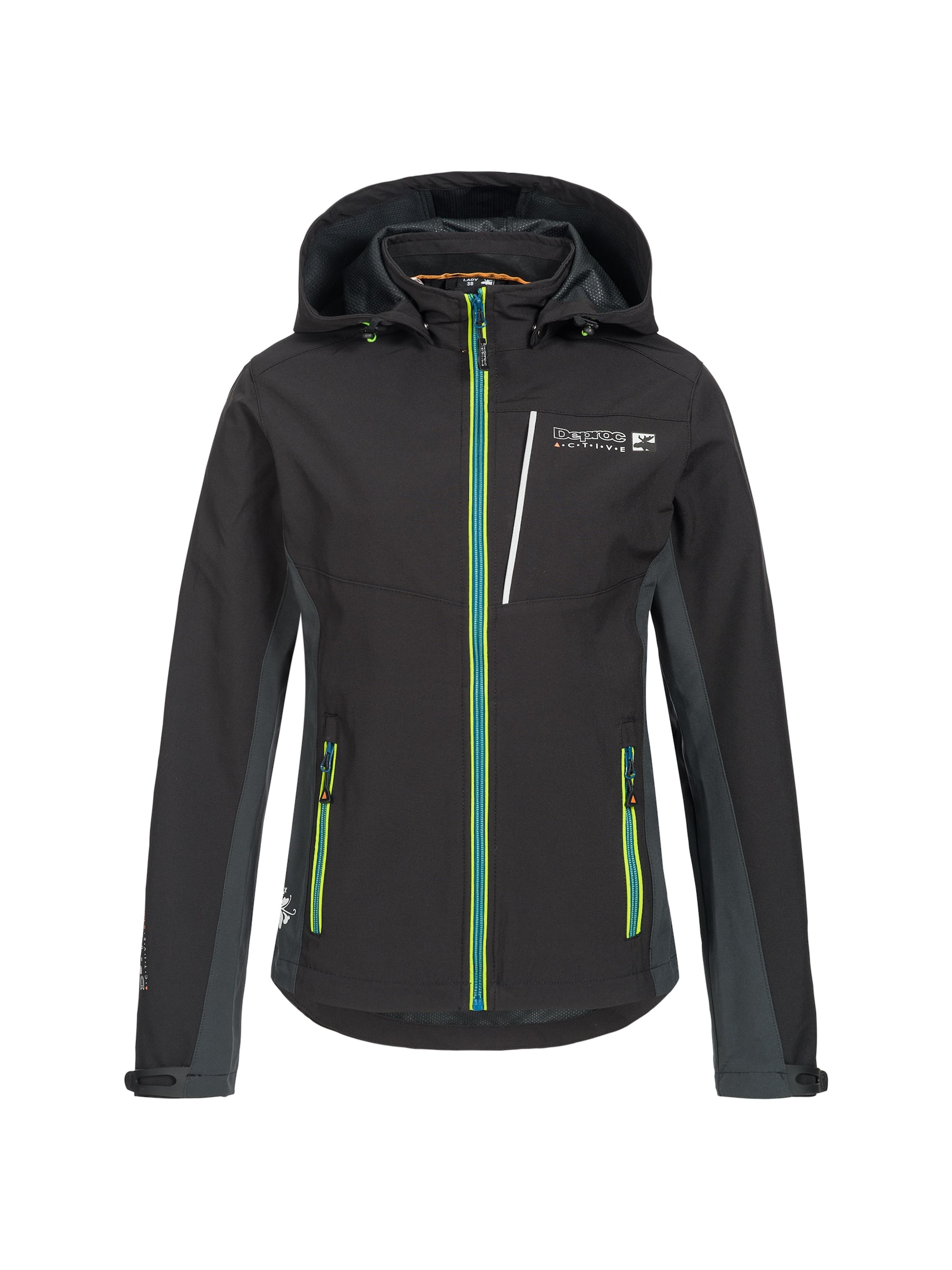 deproc Übergangsjacke 'NUNAVUT WMN'‌‌ in Schwarz: Vorderseite