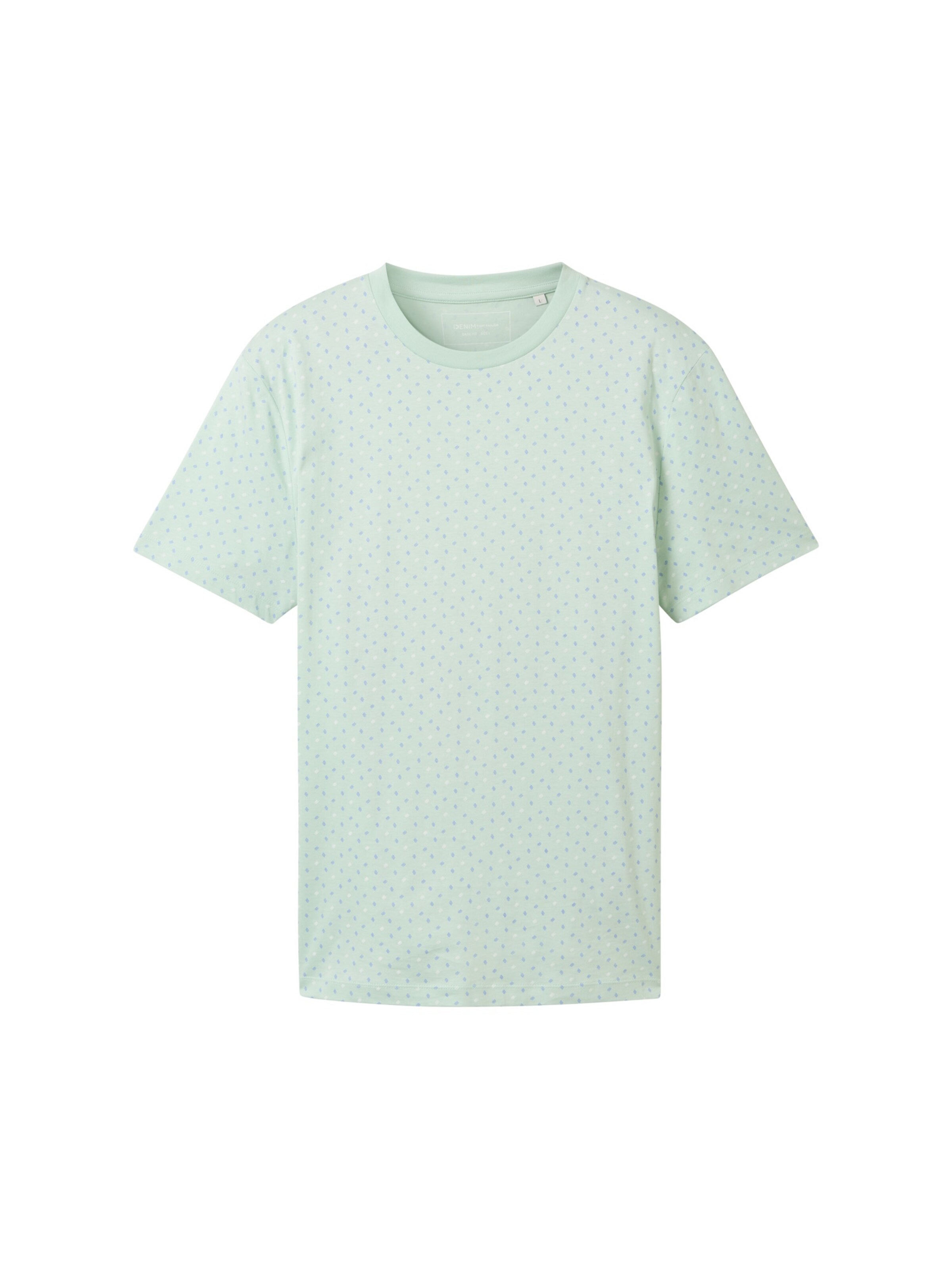 T-Shirt TOM TAILOR DENIM en vert : devant