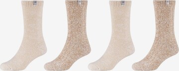 Chaussettes SKECHERS en beige : devant