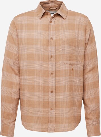 ARMEDANGELS Regular fit Button Up Shirt 'FLAAVIEN' in Brown: front