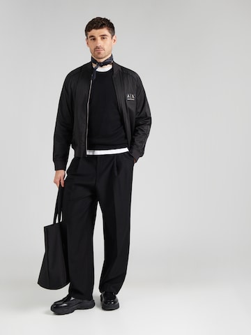 ARMANI EXCHANGE Преходно яке в черно