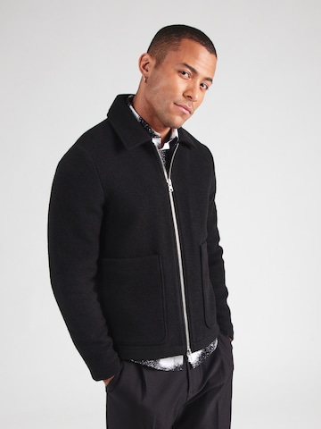 NN07 Jacke 'Gael' in Schwarz: Vorderseite