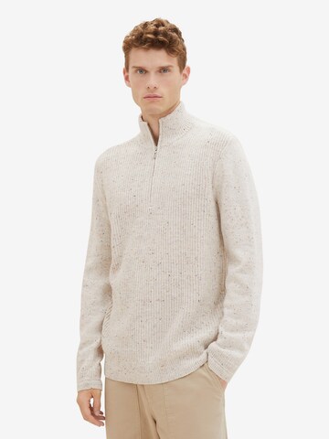 TOM TAILOR - Jersey en beige