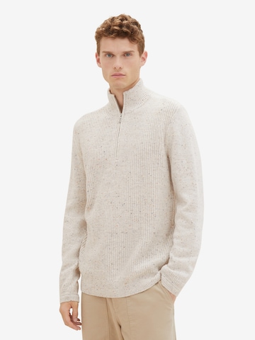 TOM TAILOR Pullover in Beige