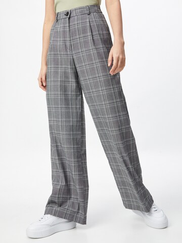 Wide Leg Pantalon Tally Weijl en gris : devant