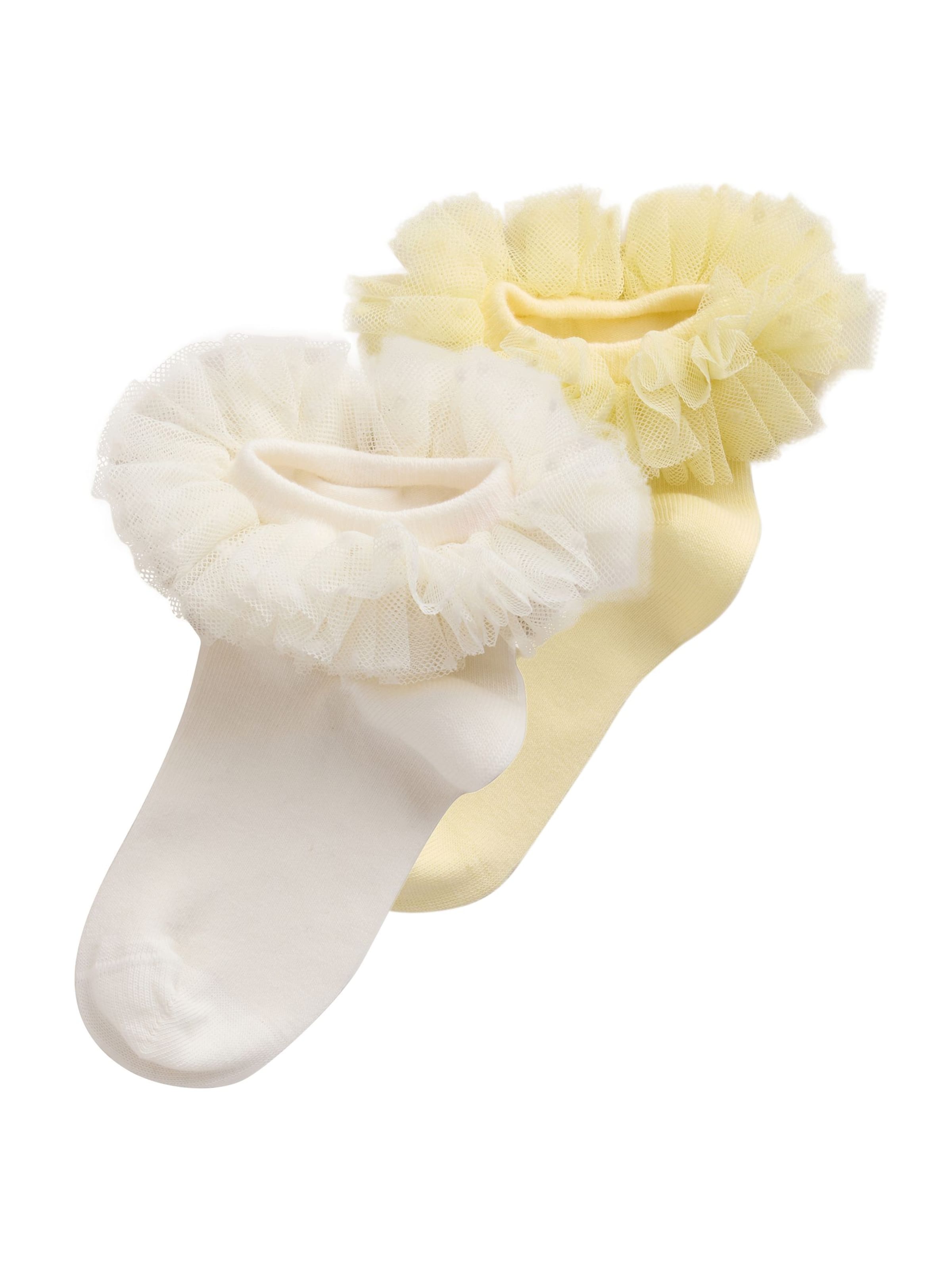 Next - Calcetines en amarillo: frente