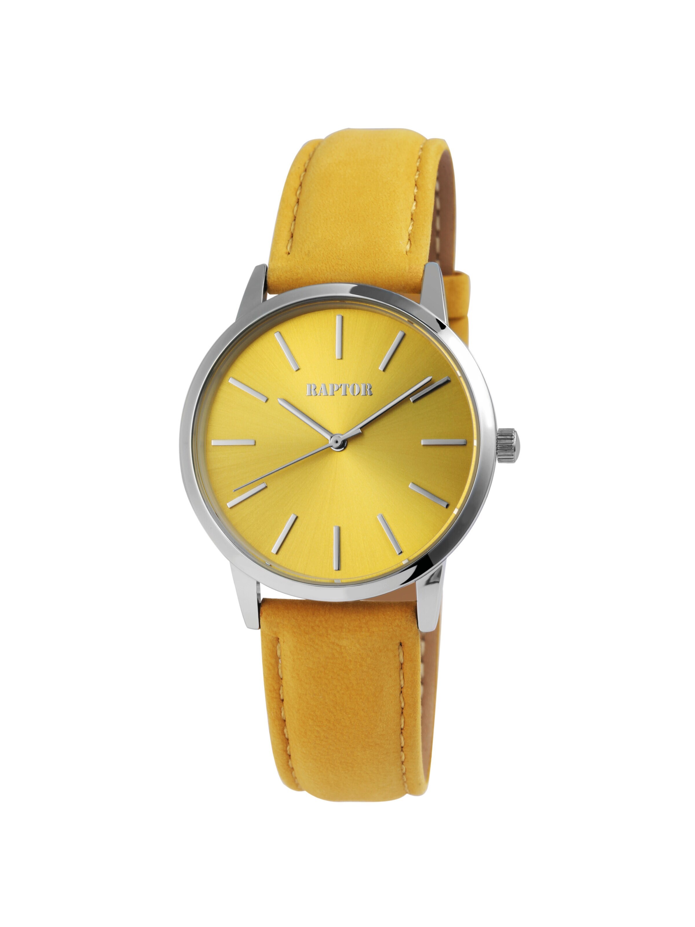 Raptor Analog Watch 'Sunny 3 ATM' in Yellow