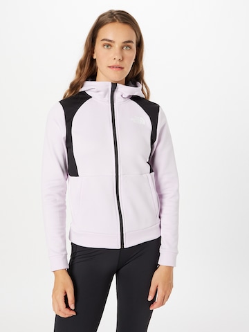 Veste de survêtement THE NORTH FACE en violet : devant