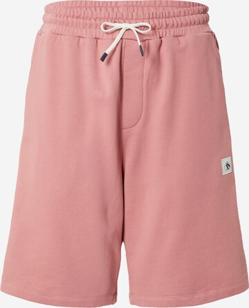 SCOTCH & SODA Wide leg Pants in Pink: front