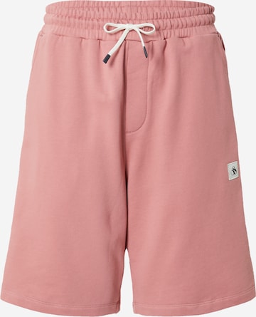 SCOTCH & SODA Wide leg Broek in Roze: voorkant