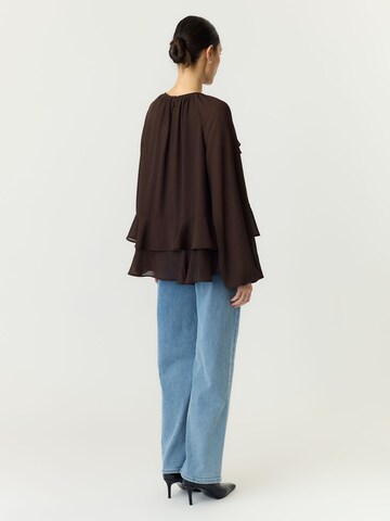 Chemisier 'YASMILVA' YAS en marron