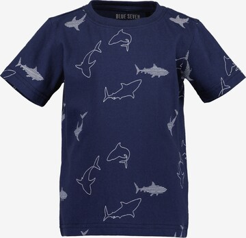 BLUE SEVEN T-shirt i blå: framsida