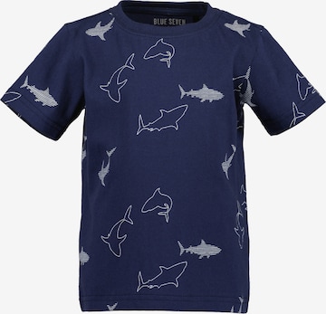 BLUE SEVEN T-shirt i blå: framsida