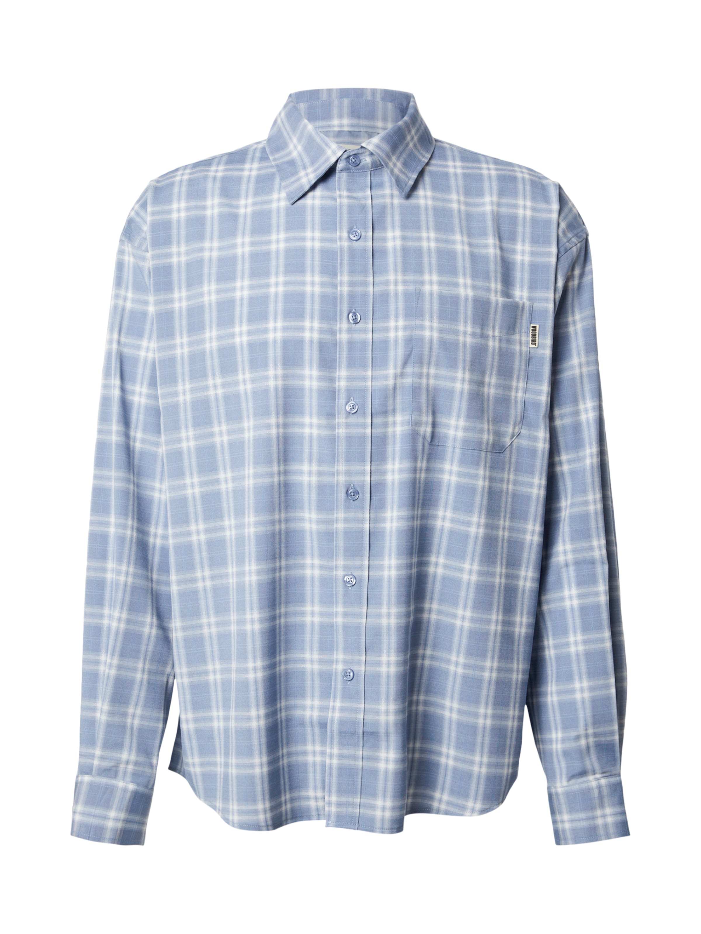 Woodbird Классический крой Рубашка 'Jong' в Синий: спереди