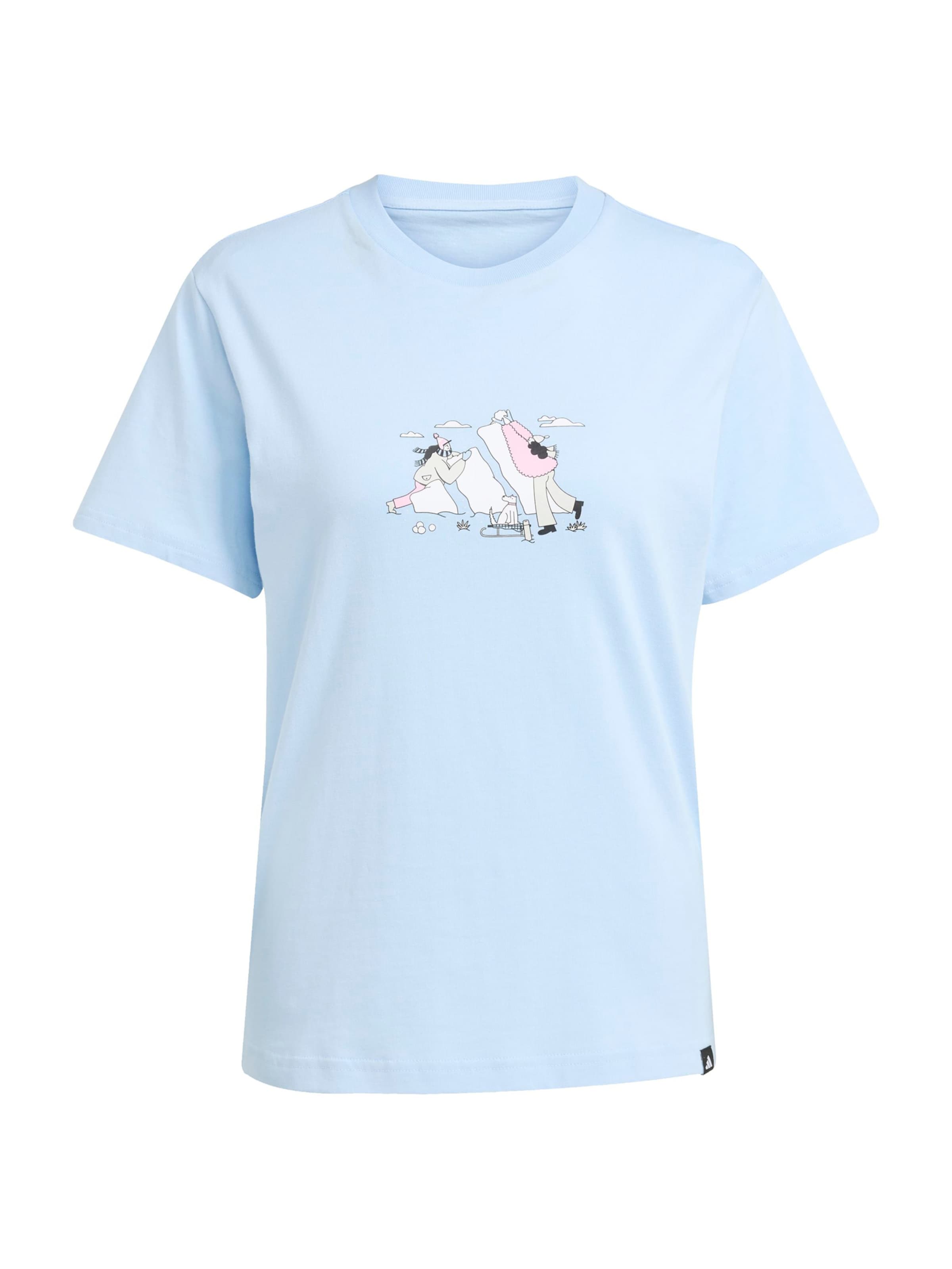 ADIDAS SPORTSWEAR Функционална тениска в синьо: отпред