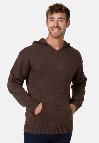 INDICODE JEANS Pullover 'Ledger' in Braun: predná strana