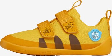 Affenzahn Sneakers 'Lucky Tiger' in Yellow: front