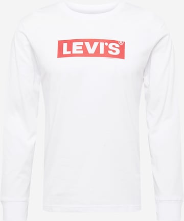 T-Shirt 'Relaxed LS Graphic Tee' LEVI'S ® en blanc : devant