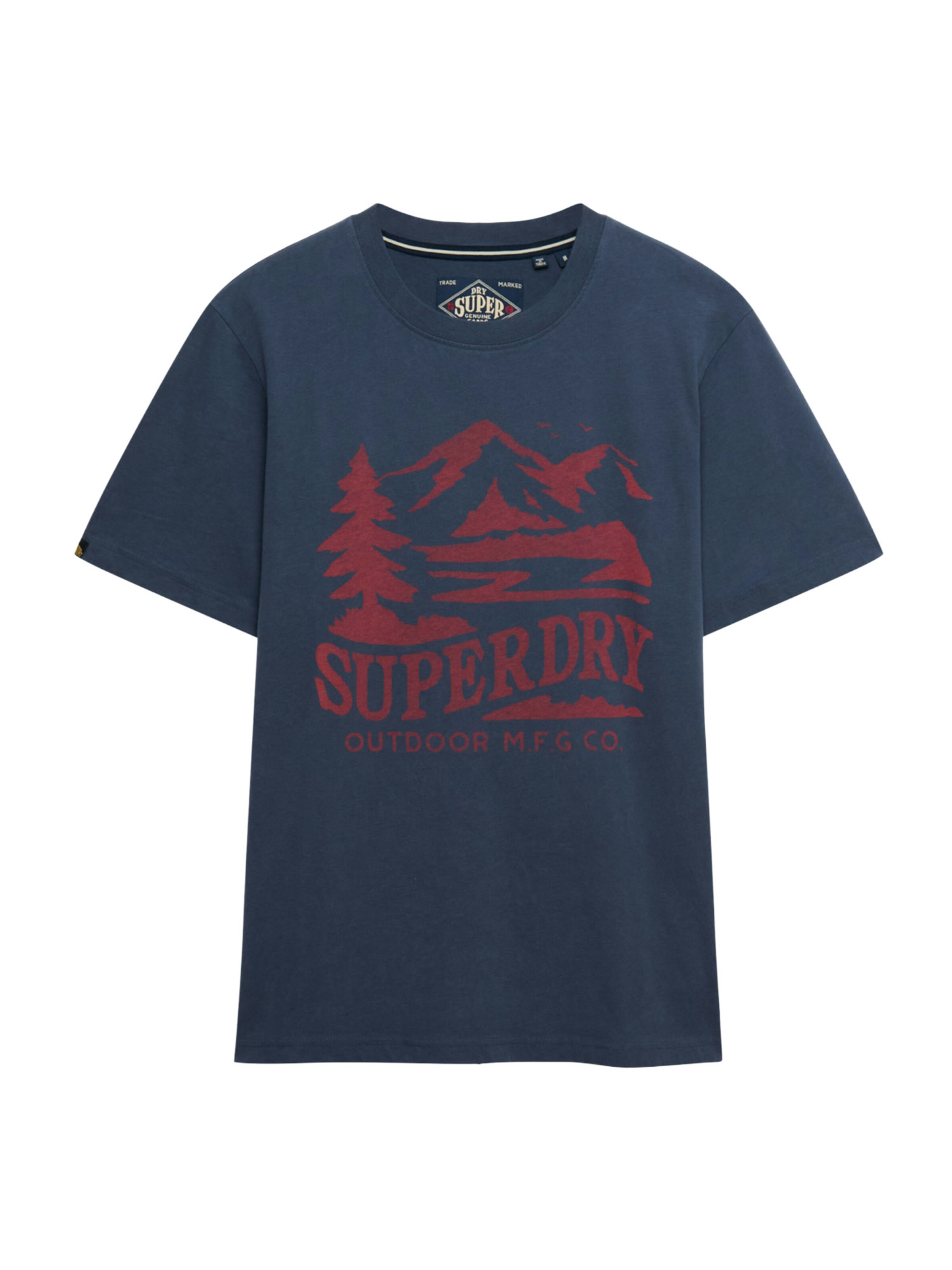 Superdry & Co Μπλουζάκι 'Retro Outdoor' σε μπλε: μπροστά