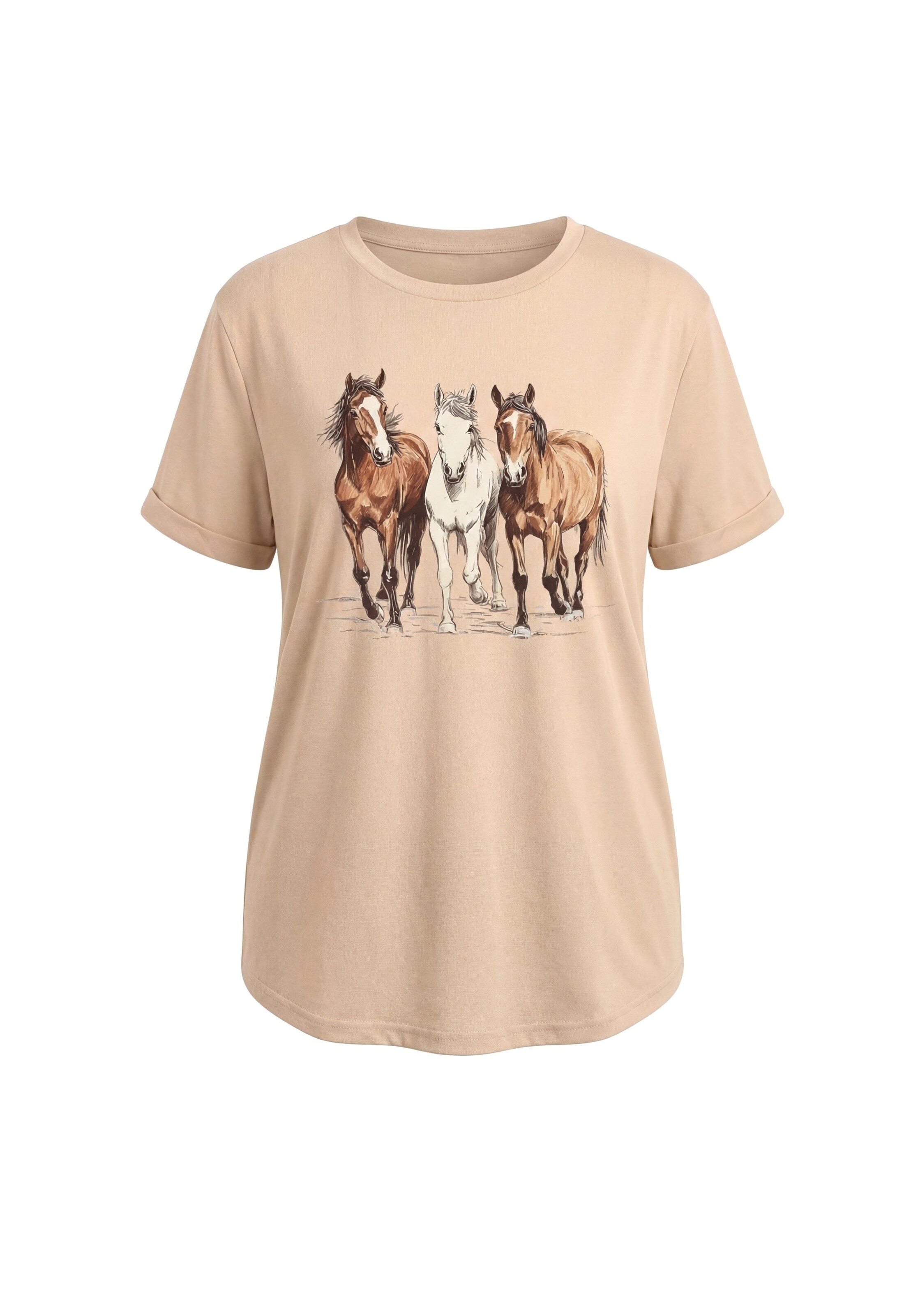T-shirt usha BLACK LABEL en orange : devant