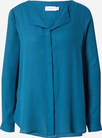 VILA Blouse in Blue: front