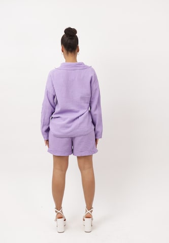 Pantalons de tailleur Elara en violet
