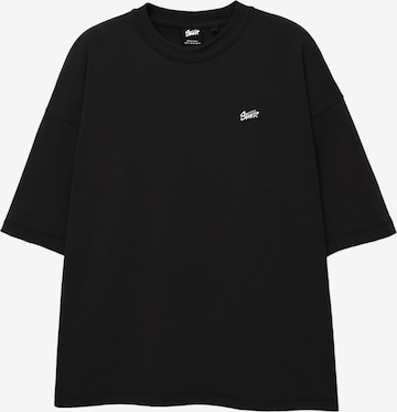 Pull&Bear Tričko - Čierna: predná strana