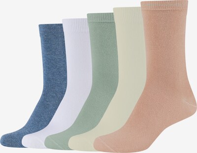 s.Oliver Socken in blau / pastellgelb / pastellgrün / weiß, Produktansicht
