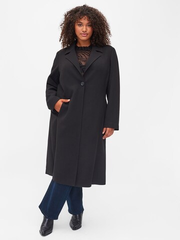 Manteau mi-saison 'MSAVANNAH' Zizzi en noir : devant