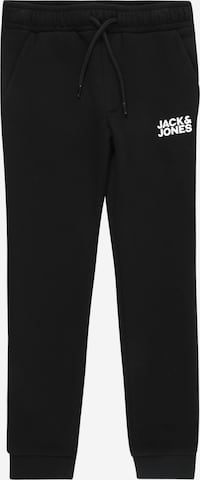 Effilé Pantalon 'GORDON NEW' Jack & Jones Junior en noir : devant