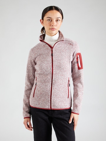 CMP Athletic fleece jacket in Red: front