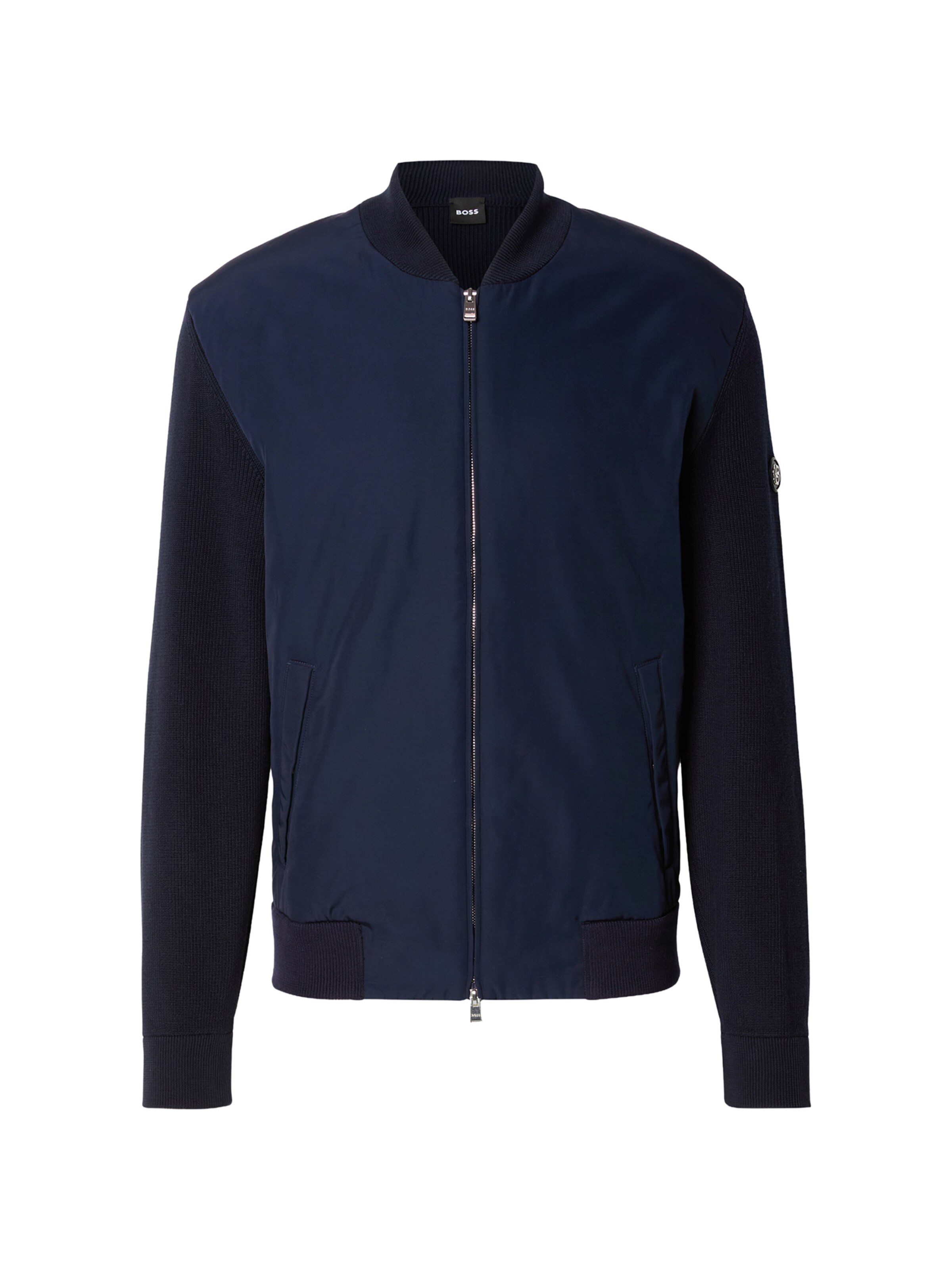 BOSS Strickjacke 'C-Ubaio' in Blau: Vorderseite