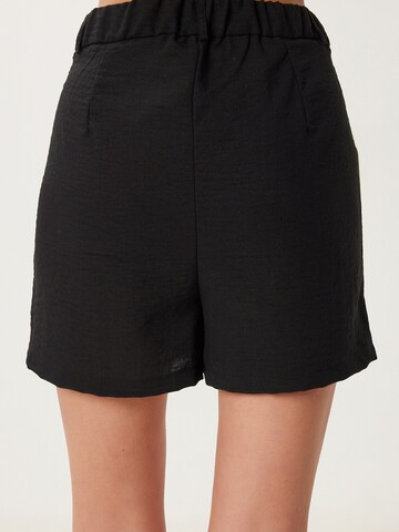 Happiness İstanbul Regular Veckad byxa i svart