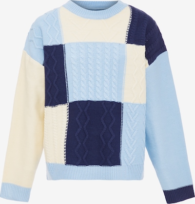 FENIA Jersey en marino / azul claro / blanco lana, Vista del producto