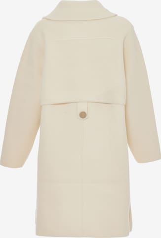 CELOCIA Knitted Coat in White