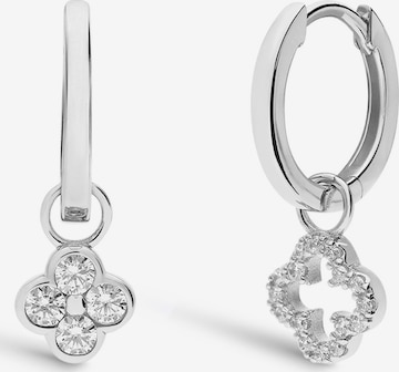 Boucles d'oreilles 'Klassisch' Lucardi en argent : devant