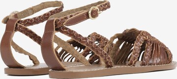BRONX Strap Sandals in Brown