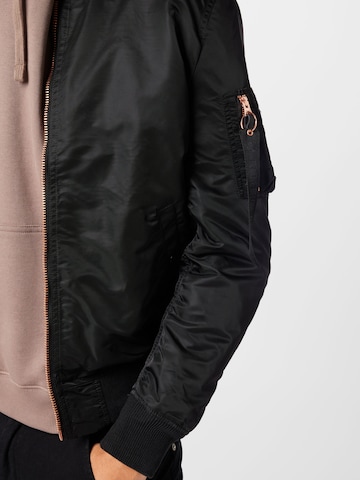 ALPHA INDUSTRIES Between-Season Jacket 'MA1 VF LW' in Black