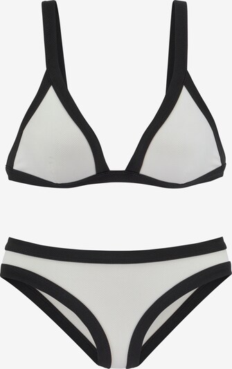 Costum de baie sport VENICE BEACH pe negru / alb, Vizualizare produs