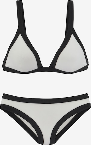 VENICE BEACH Triangle Sports Bikini in White: front
